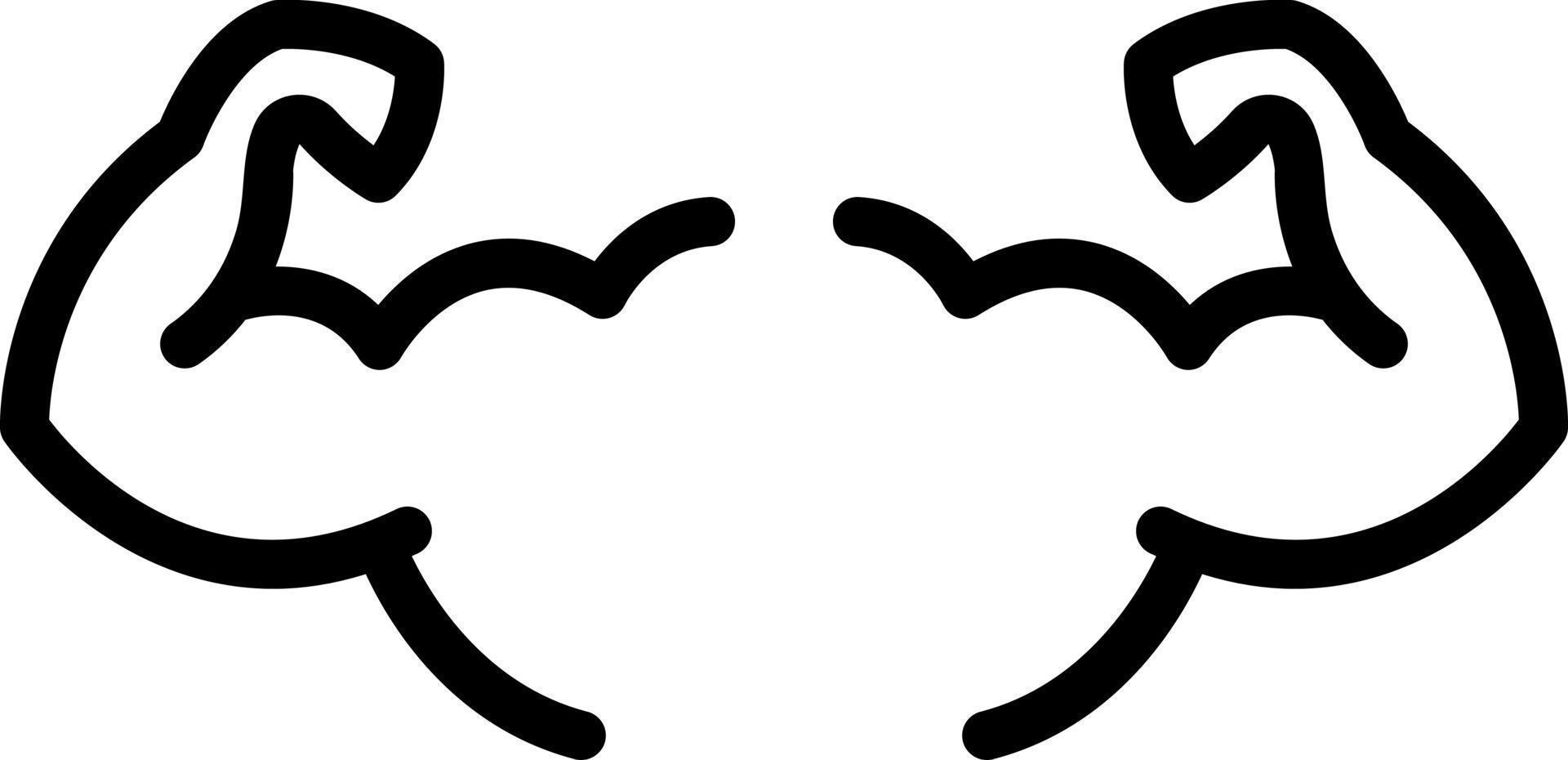 line icon for arm vector