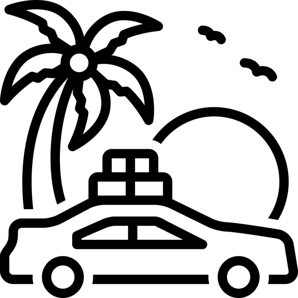 line icon for trip vector