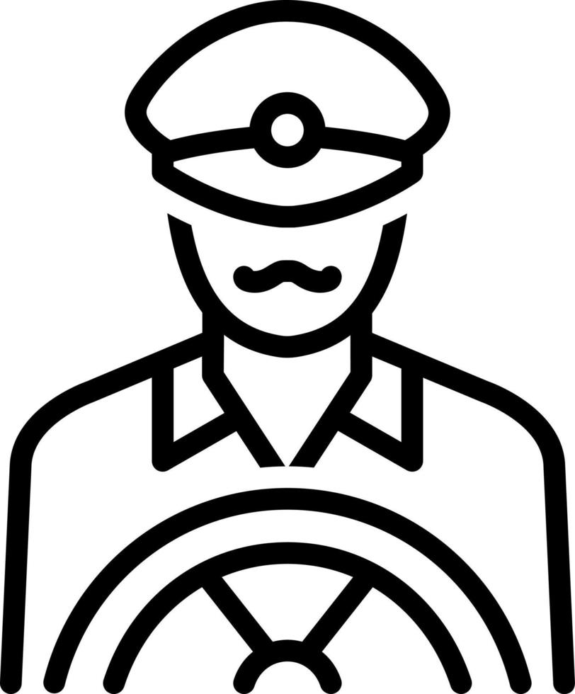 line icon for driver vector