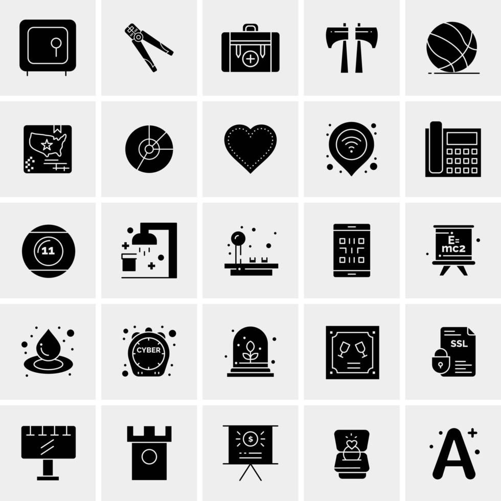 25 Universal Business Icons Vector Creative Icon Illustration to use in web and Mobile Related project