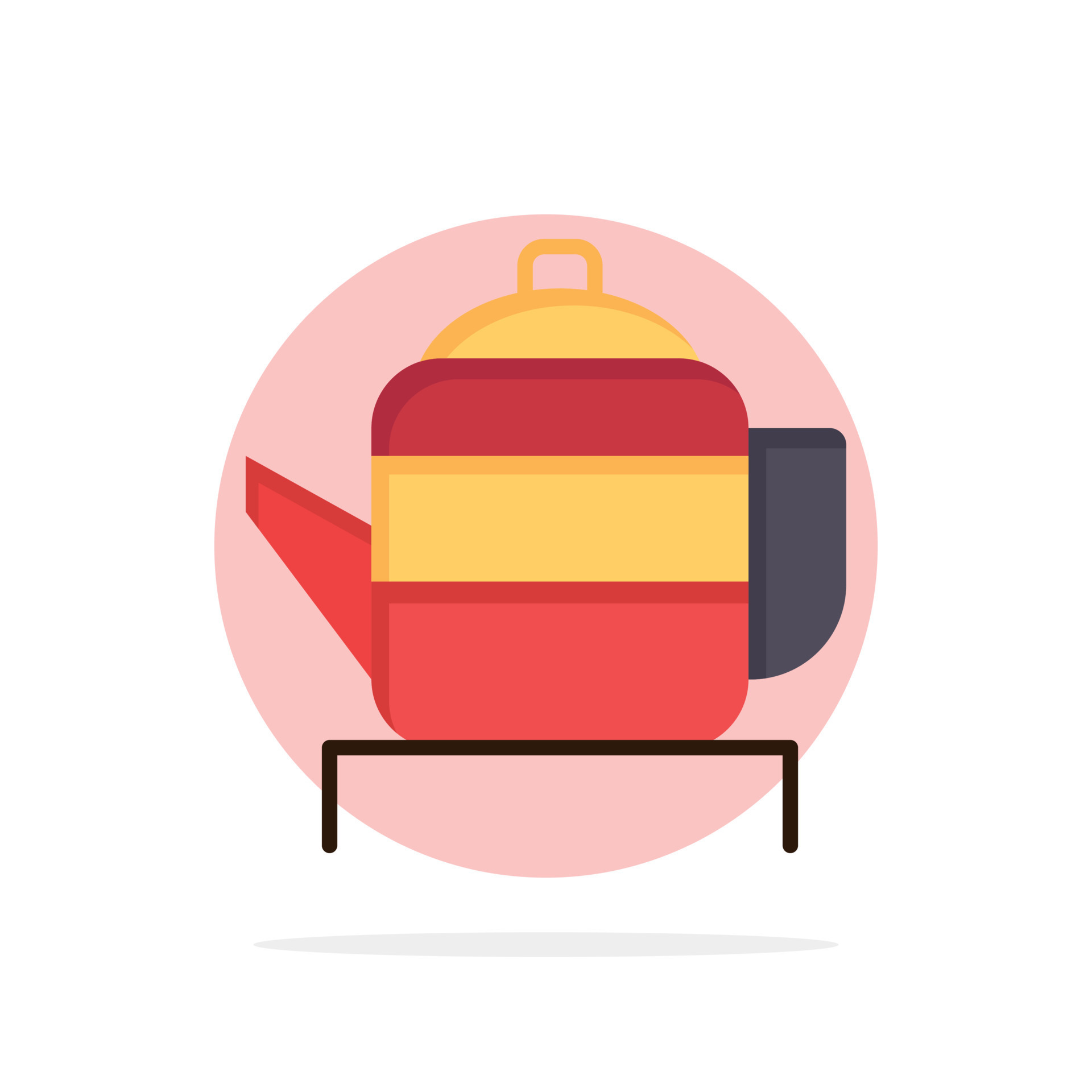 Tea Teapot China Chinese Abstract Circle Background Flat color Icon