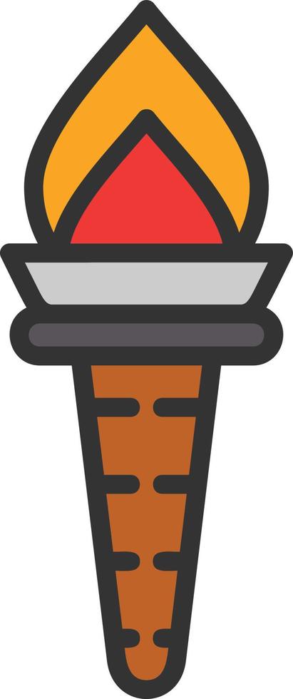 Torch Vector Icon Design
