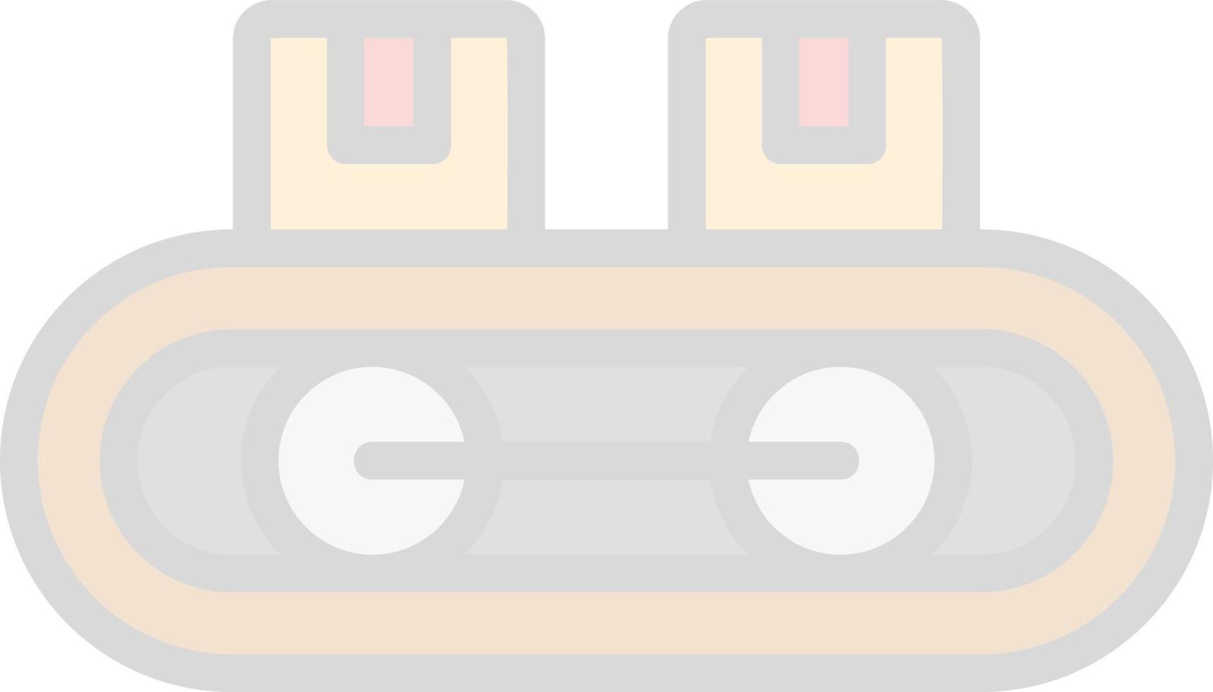 Conveyor Belt Vector Icon Design