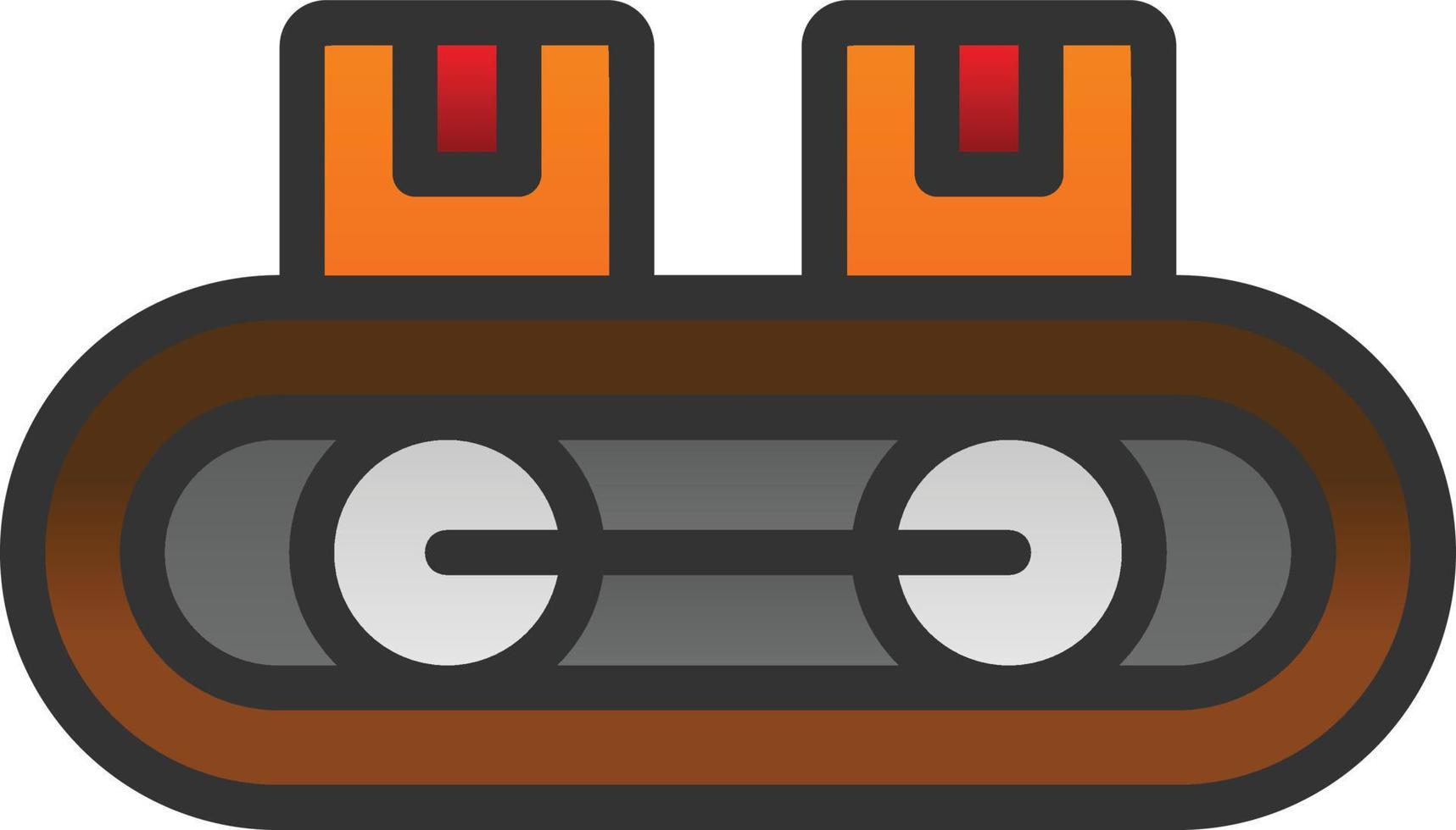 Conveyor Belt Vector Icon Design