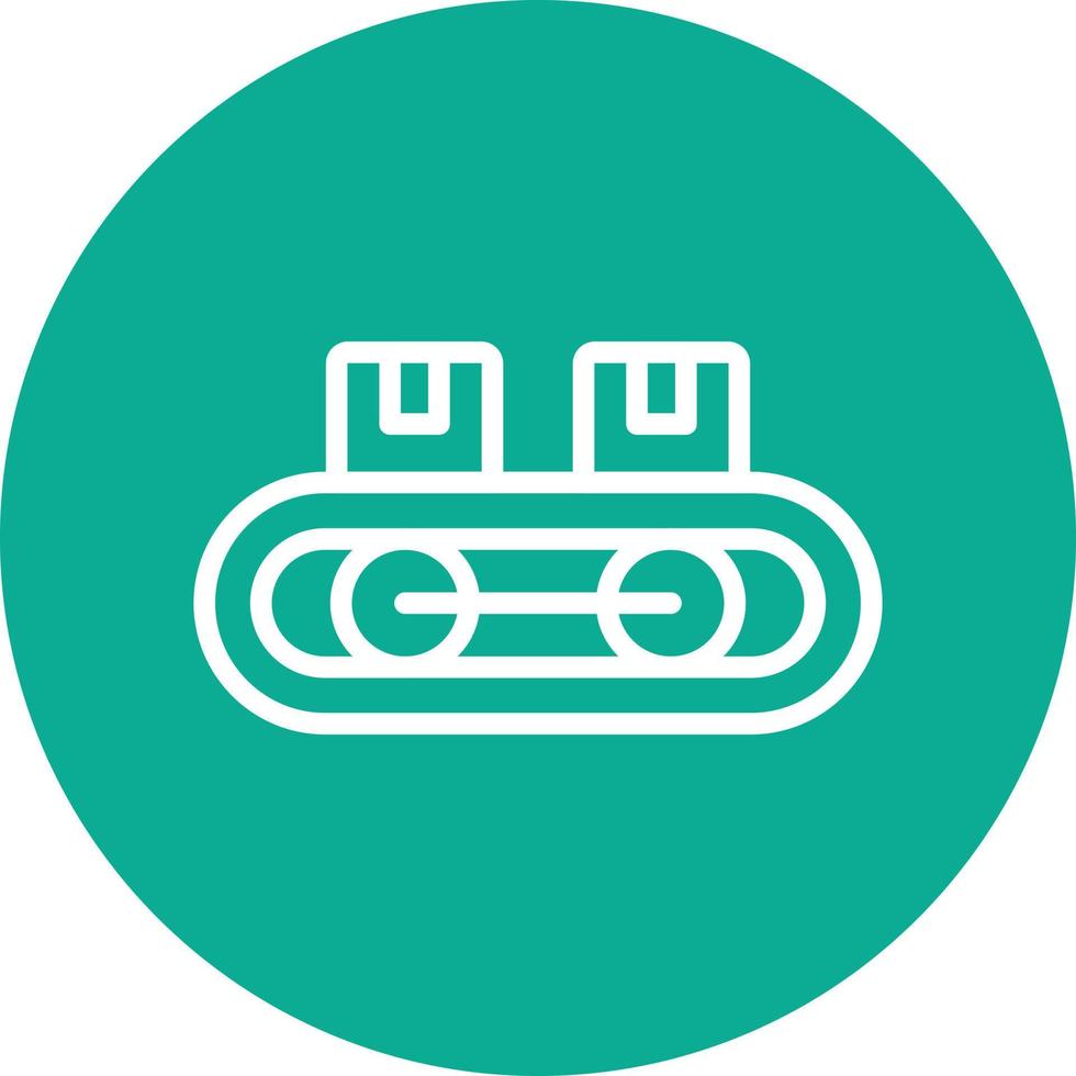 Conveyor Belt Vector Icon Design