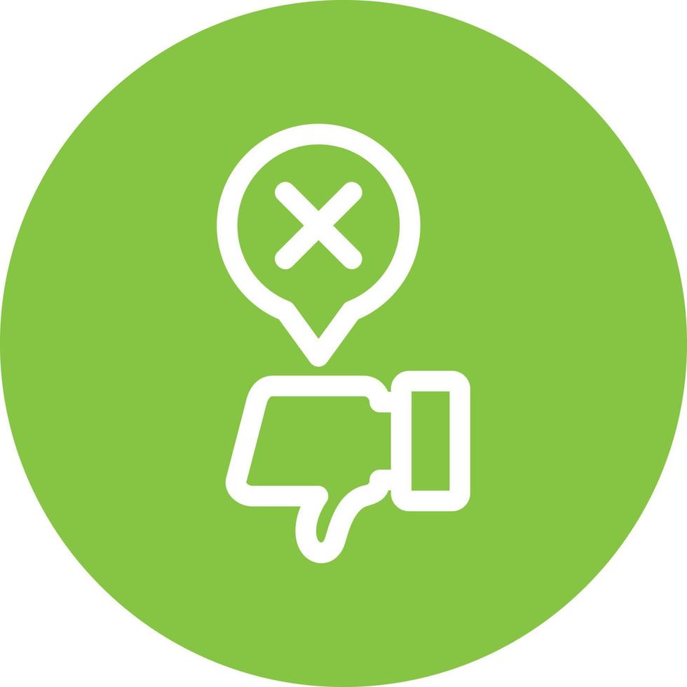 Disagree Vector Icon Design