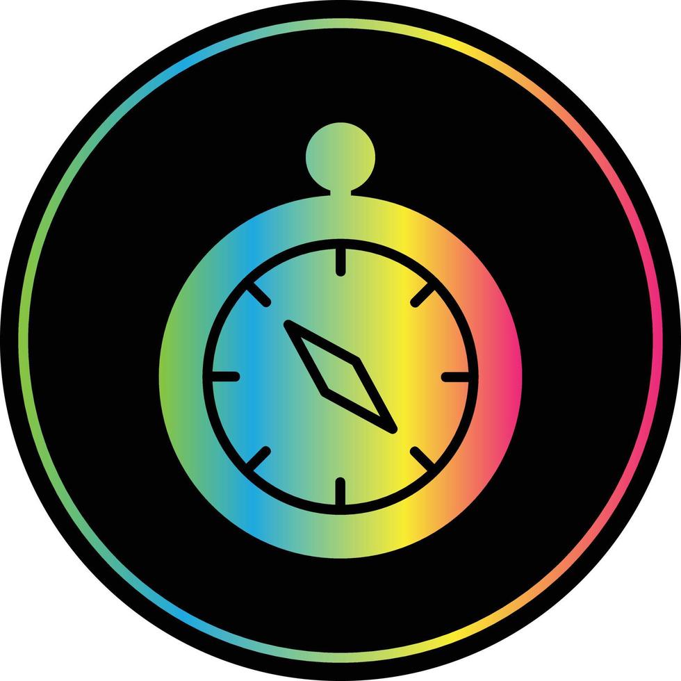 Compass Filled Icon vector