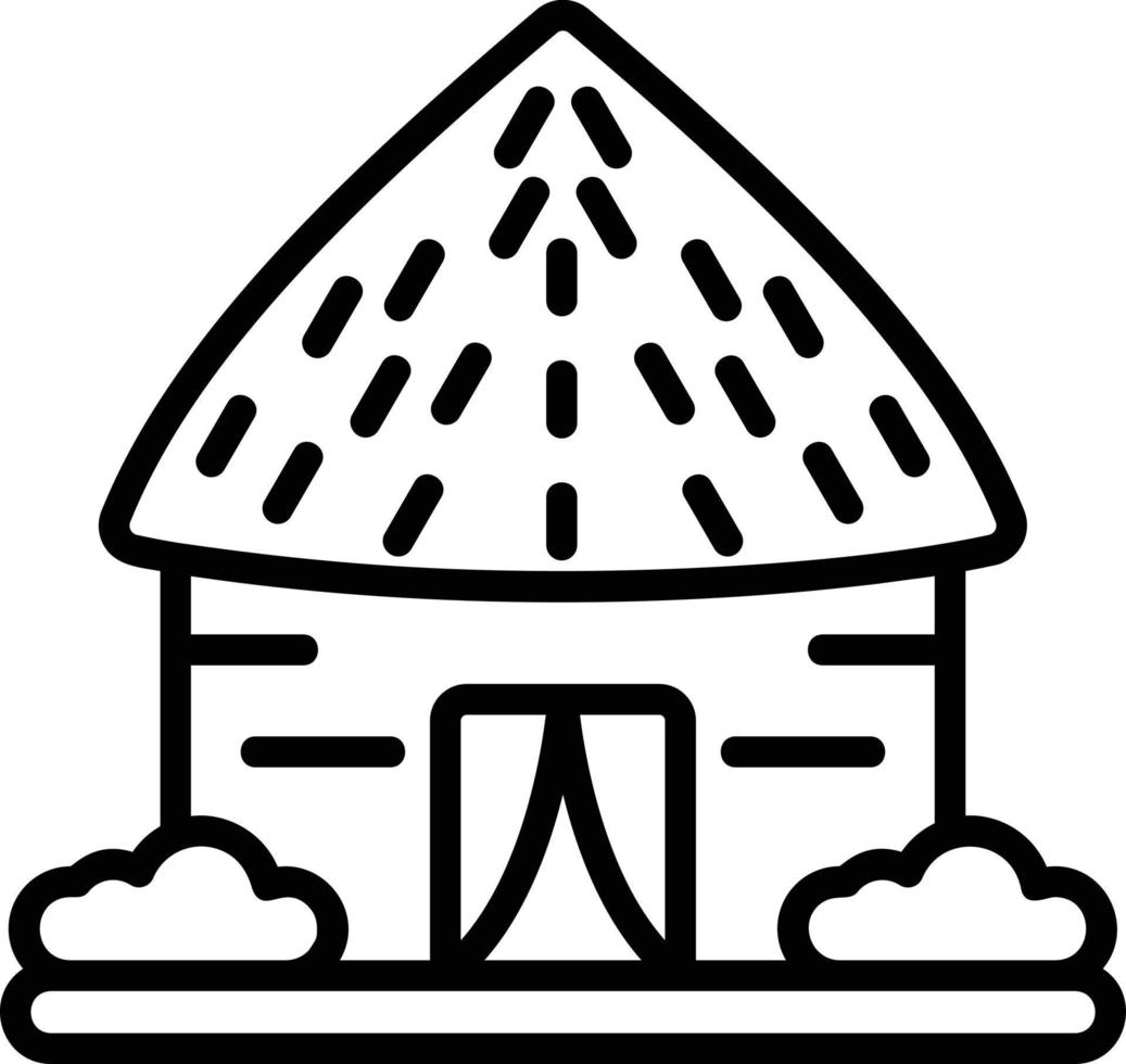Hut Vector Icon Design
