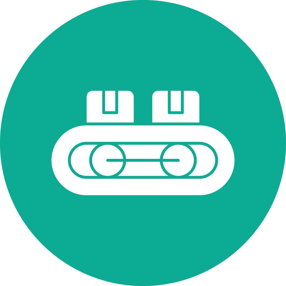 Conveyor Belt Vector Icon Design