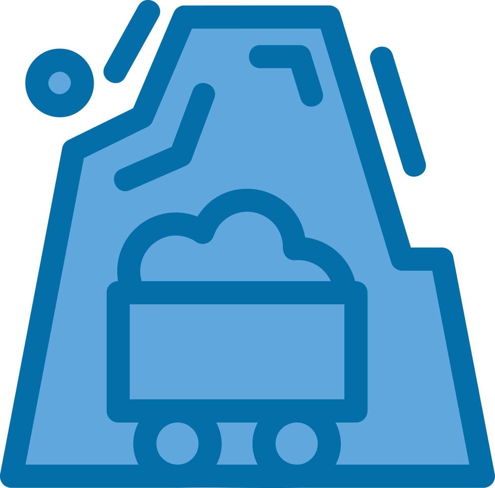 Desert Mine Filled Icon vector