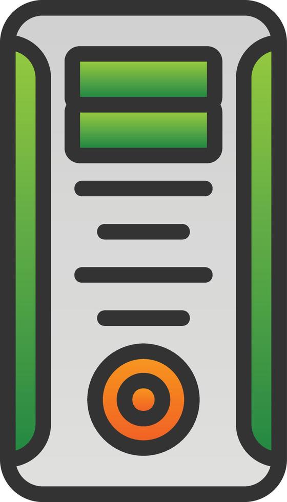 Computer Tower Vector Icon Design