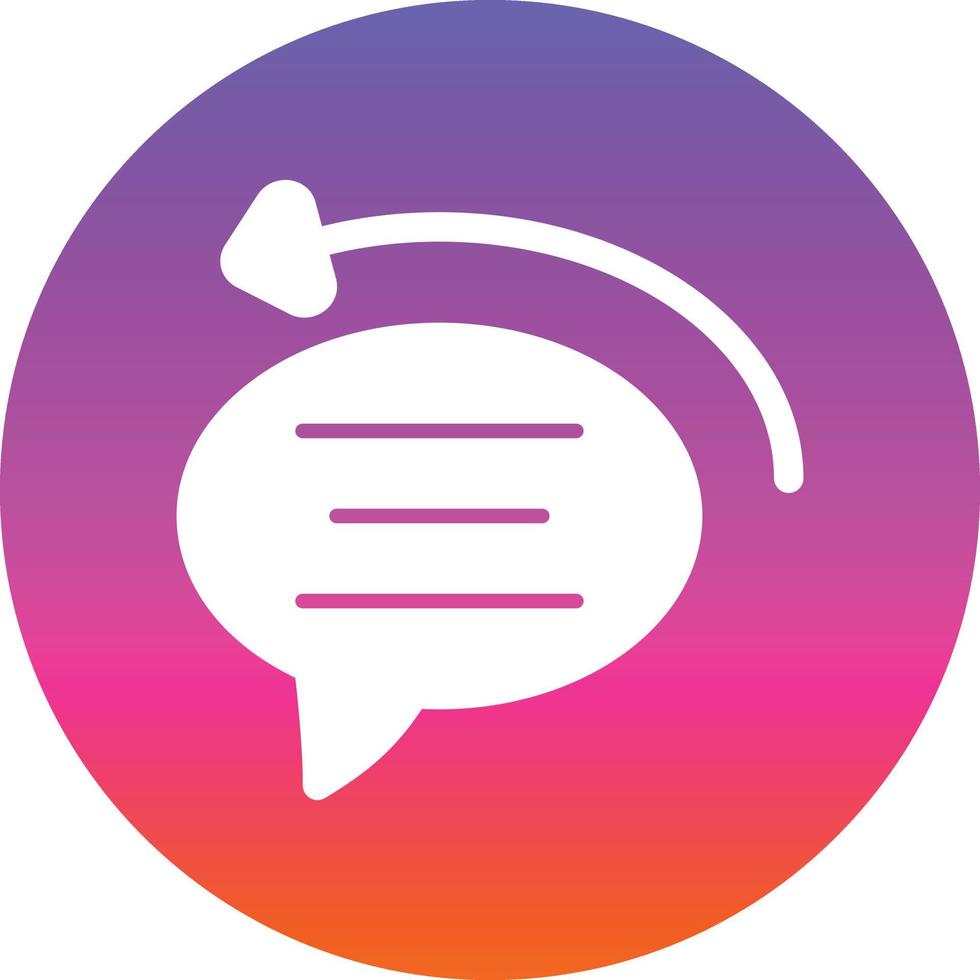 Auto Reply Vector Icon Design