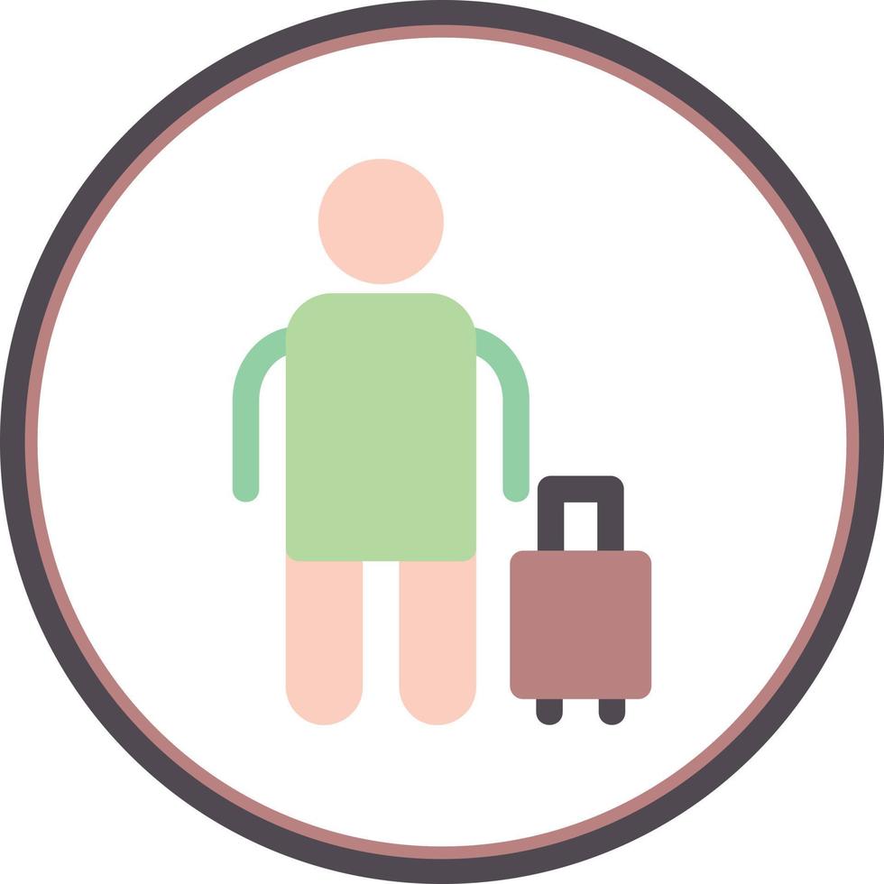 Tourist Filled Icon vector