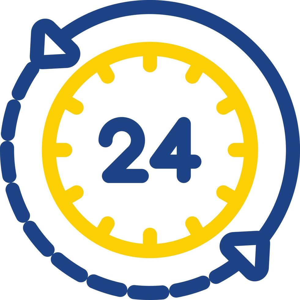 24 Hours Vector Icon Design