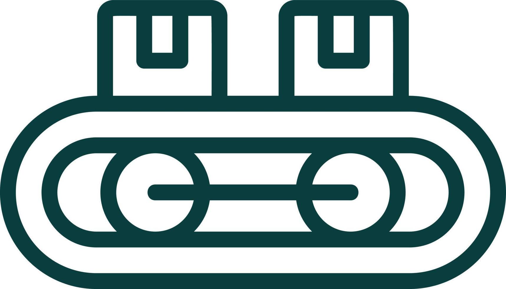 Conveyor Belt Vector Icon Design