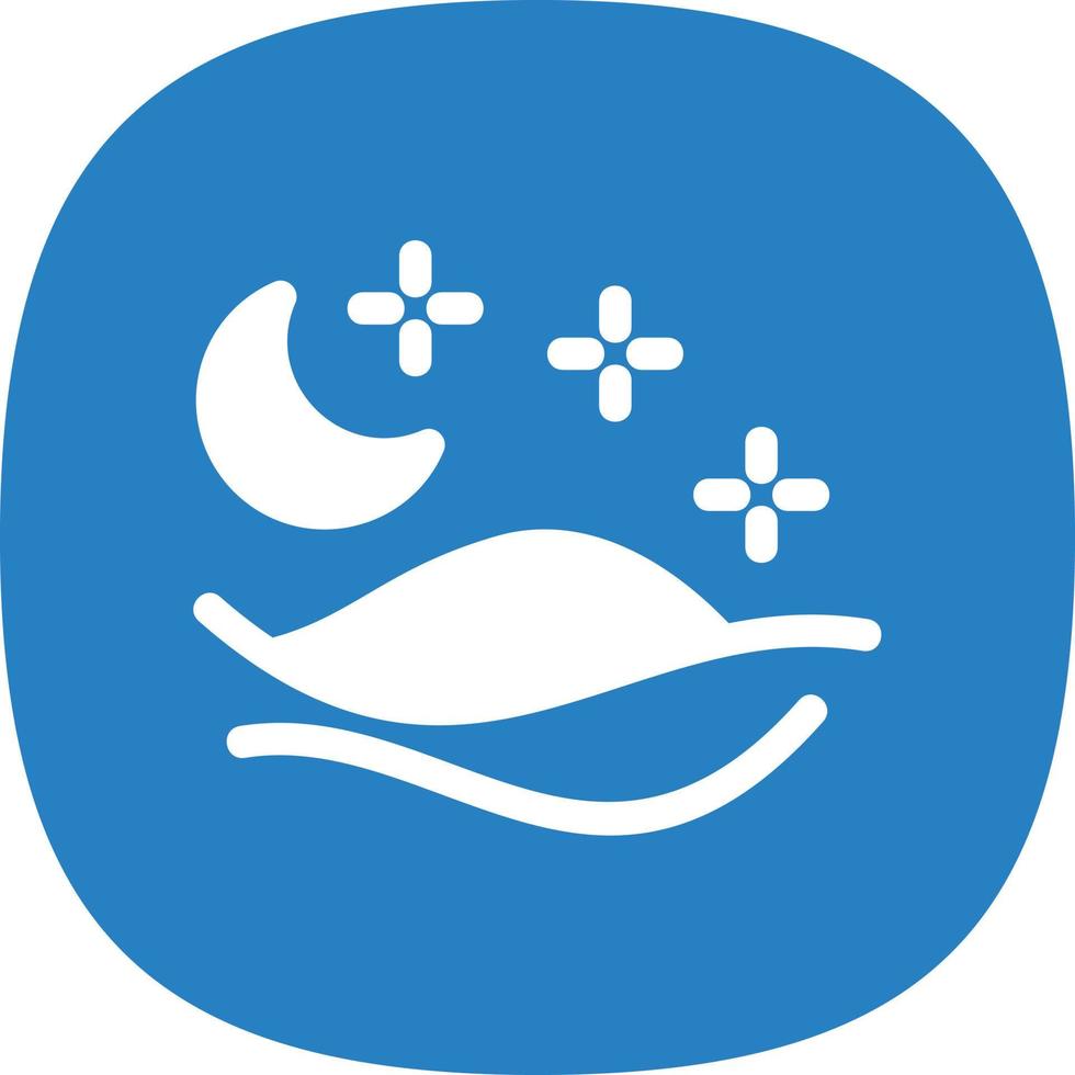 Desert Night Vector Icon Design
