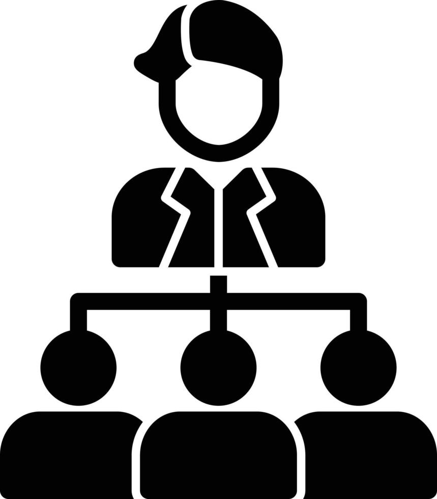 Head Glyph Icon vector