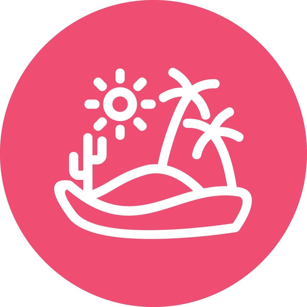 Desert Reort Filled Icon vector