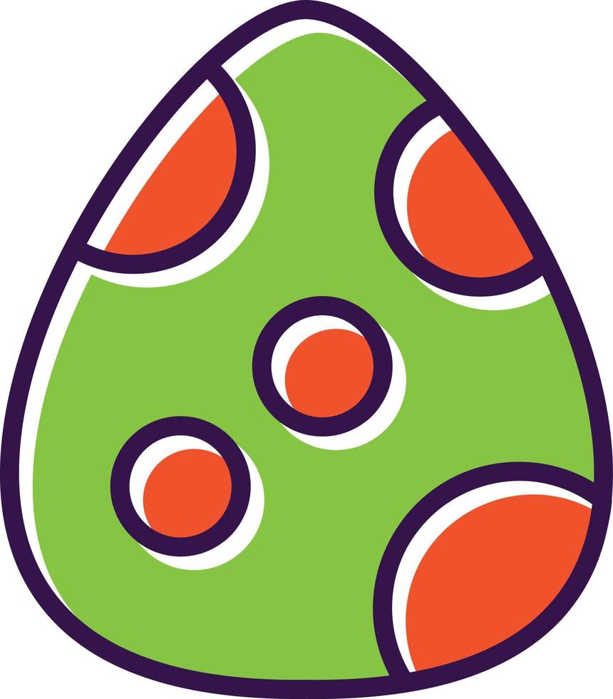 Dinosaur Egg Vector Icon Design