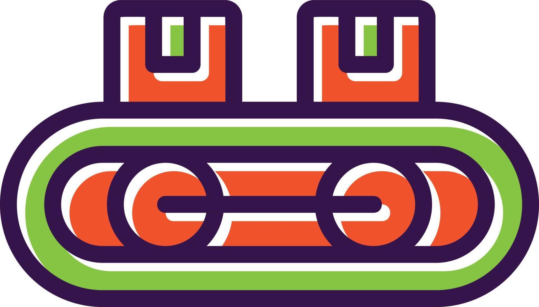 Conveyor Belt Vector Icon Design