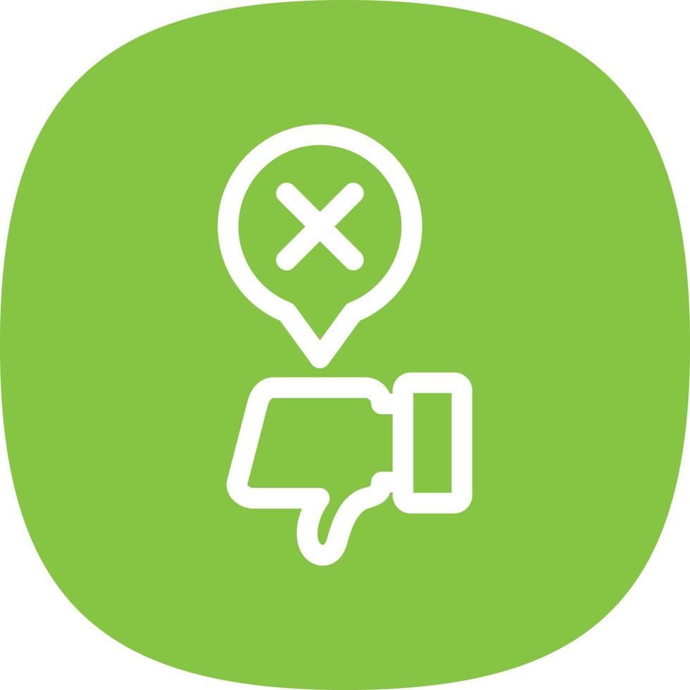 Disagree Vector Icon Design