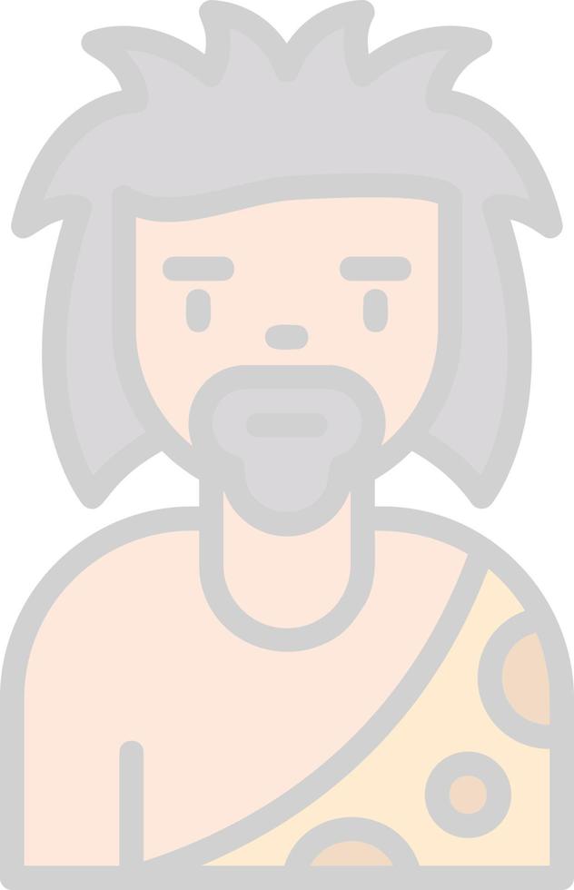 Stone Man Vector Icon Design