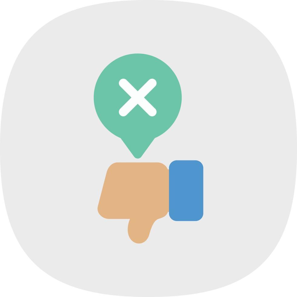 Disagree Vector Icon Design
