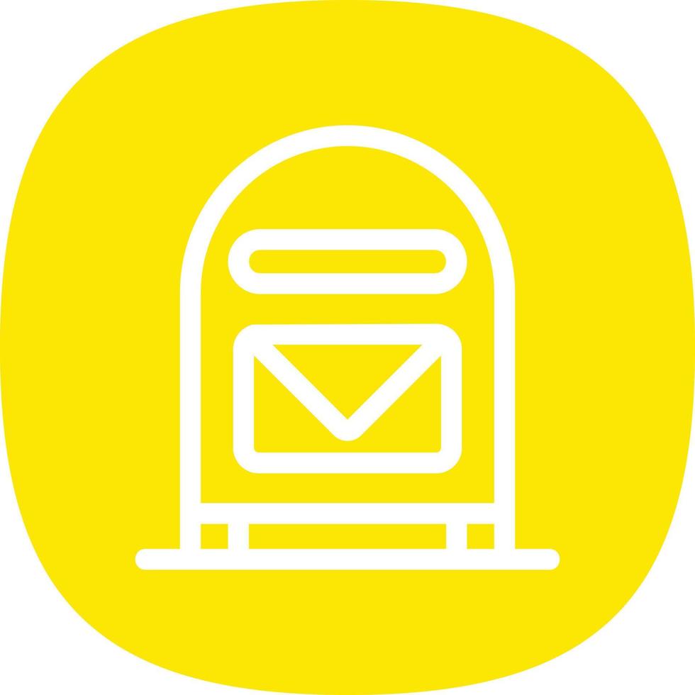 Mailbox Vector Icon Design