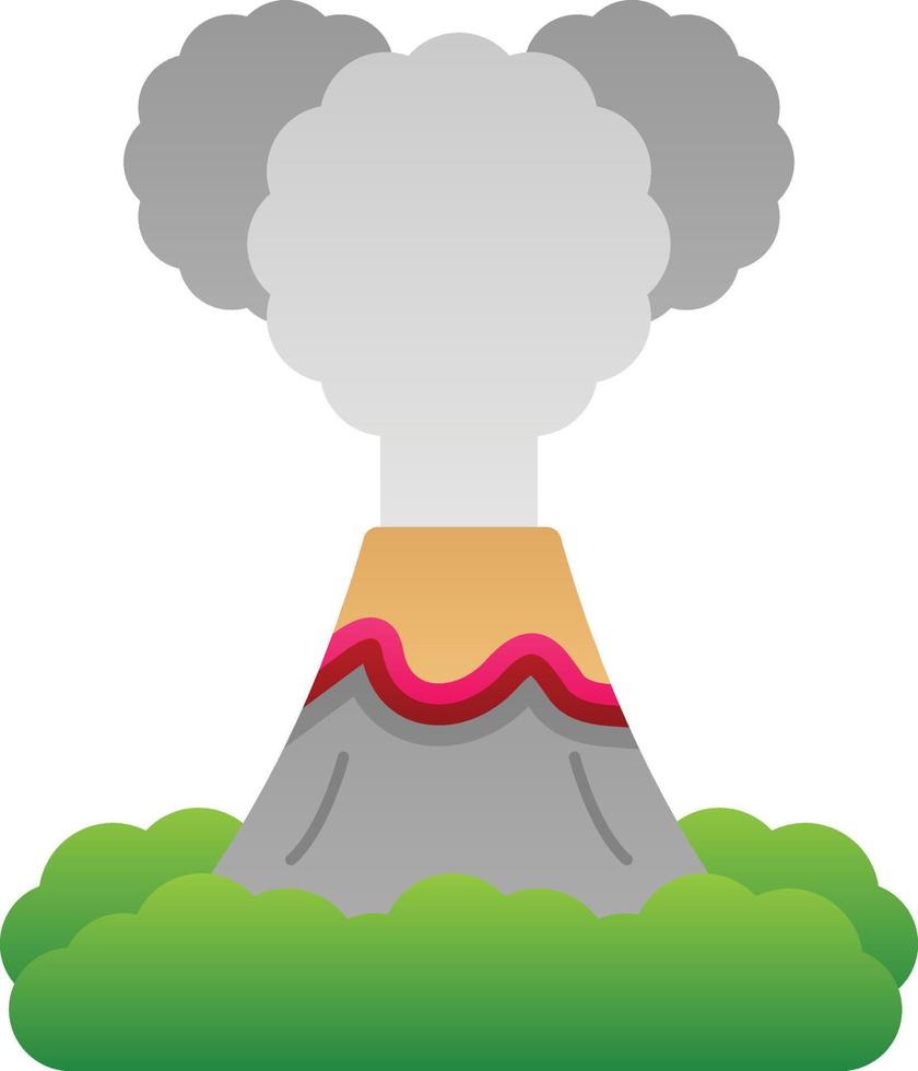 Volcano Vector Icon Design