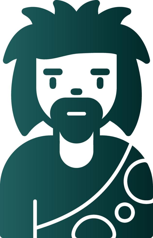 diseño de icono de vector de hombre de piedra