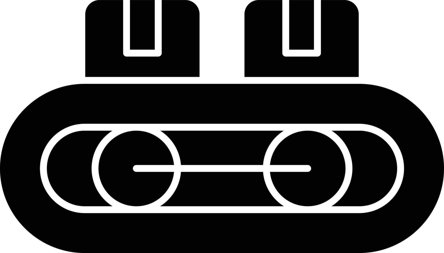 Conveyor Belt Vector Icon Design