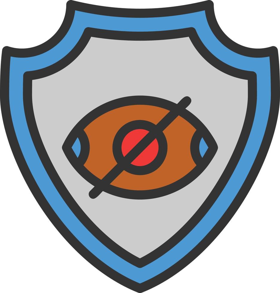 diseño de icono de vector de privacidad