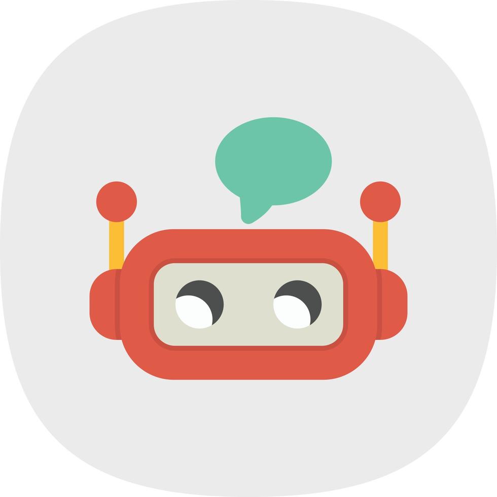 diseño de icono de vector de chatbot