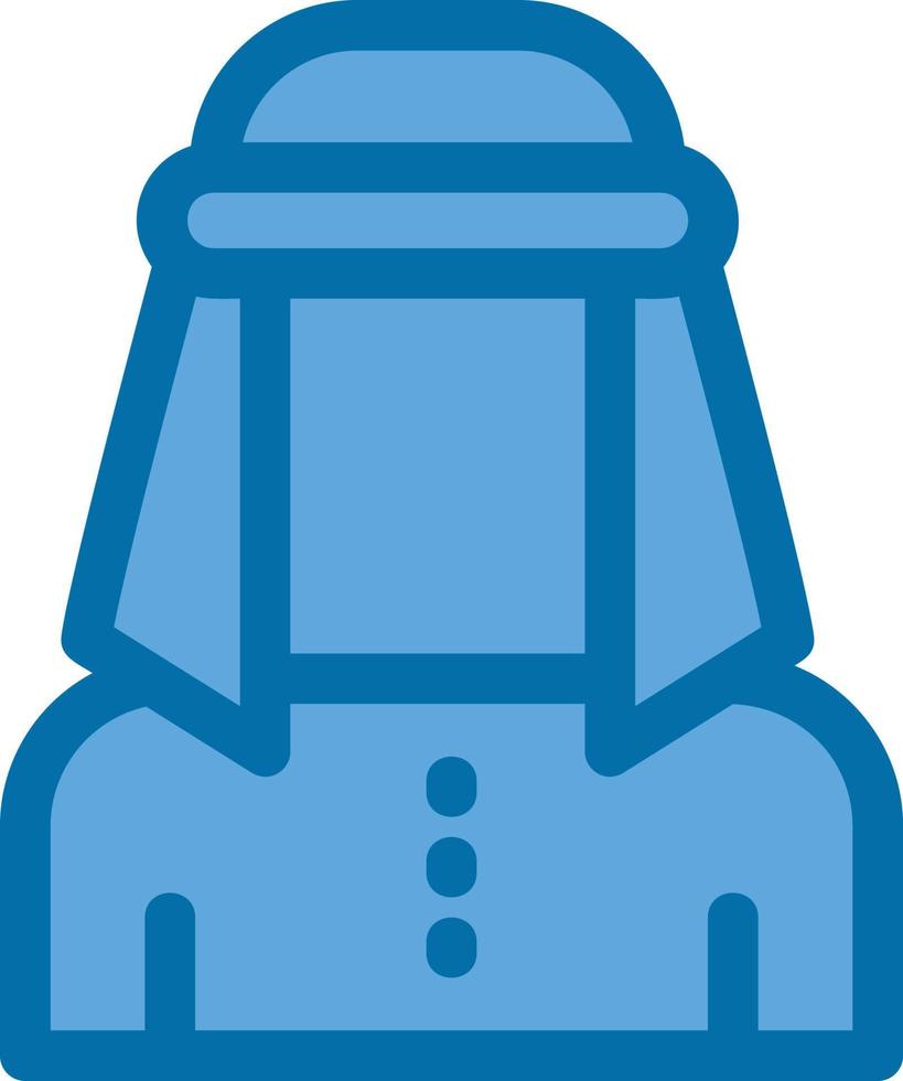 Male Bedouin Filled Icon vector