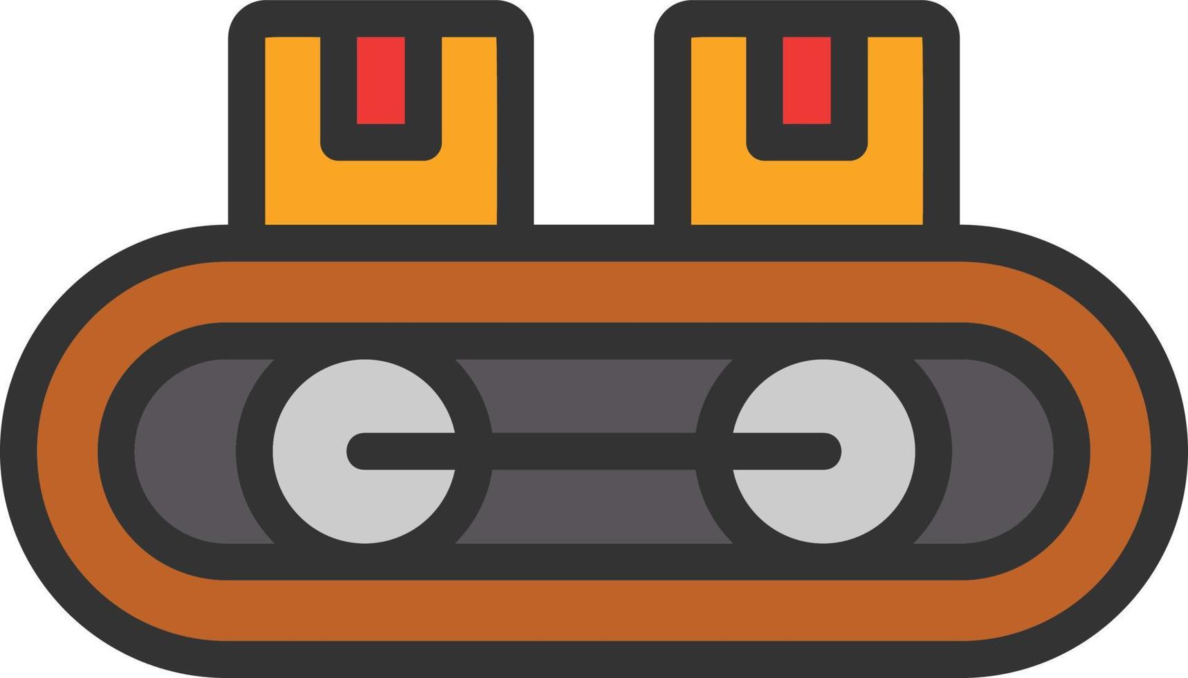 Conveyor Belt Vector Icon Design