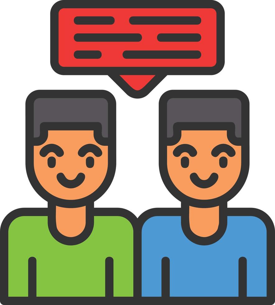 Conversation Vector Icon Design