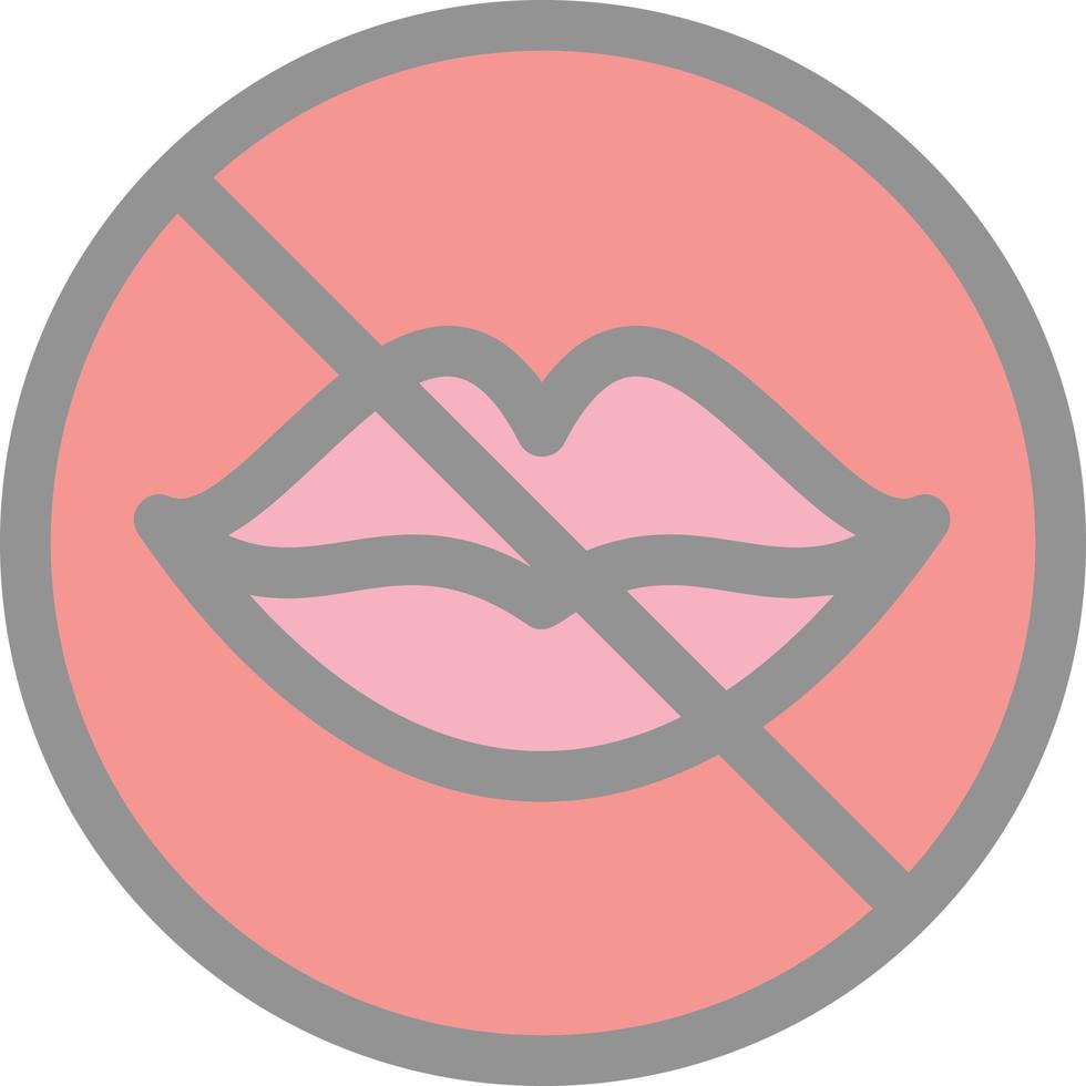 No Speak Vector Icon Design
