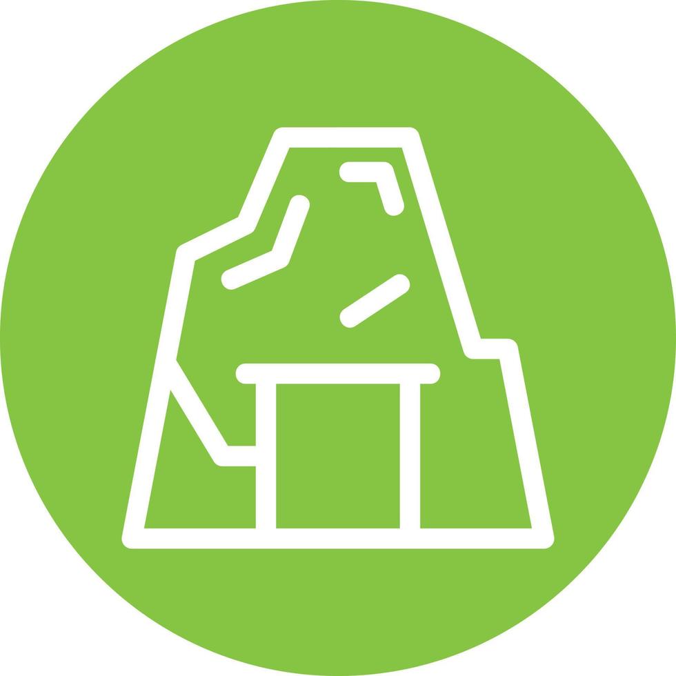 Desert Cave Filled Icon vector