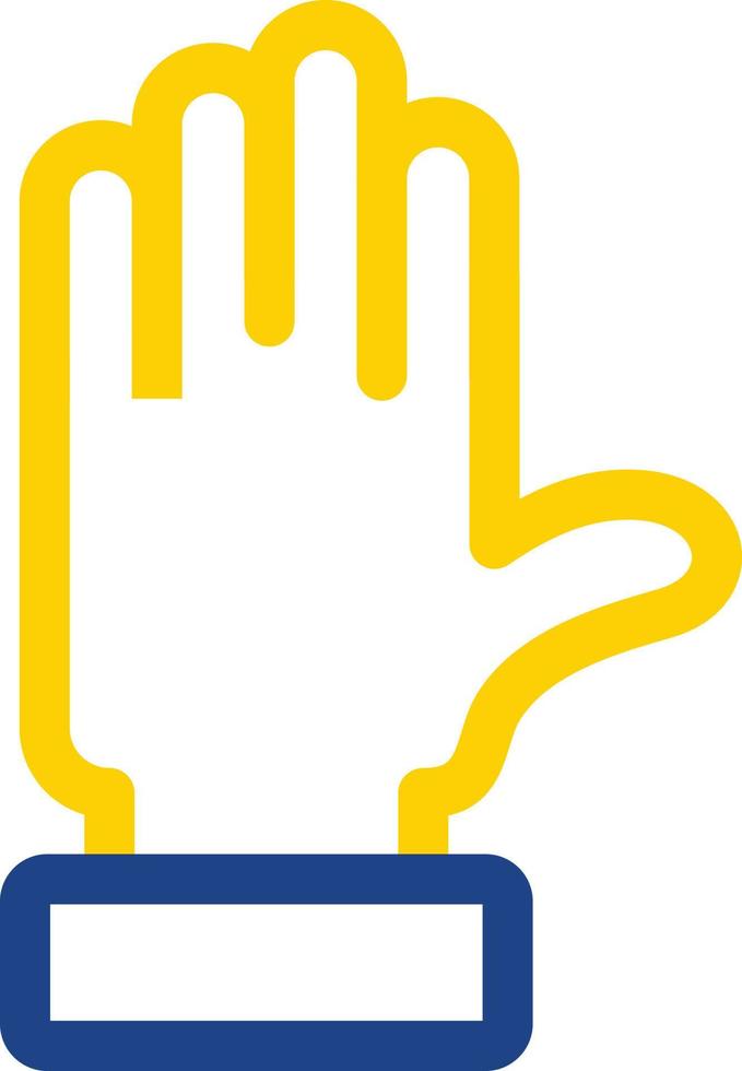 Raise Hand Vector Icon Design