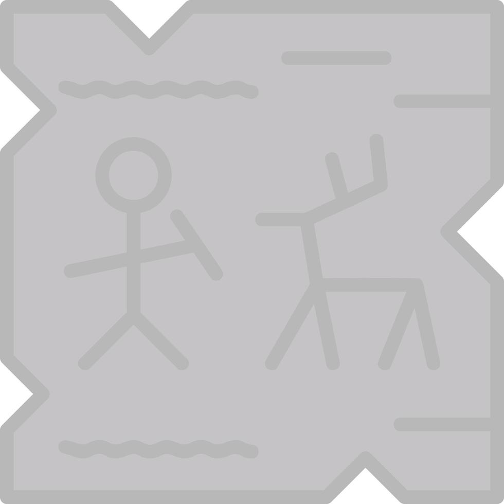 Cave Painting Vector Icon Design