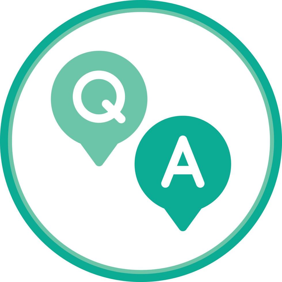 Question and Answer Vector Icon Design