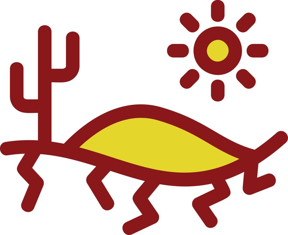 diseño de icono de vector de calor del desierto