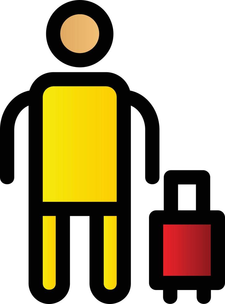 Tourist Filled Icon vector