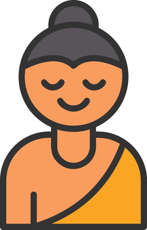 diseño de icono de vector de buda