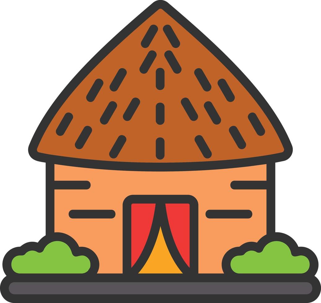 Hut Vector Icon Design