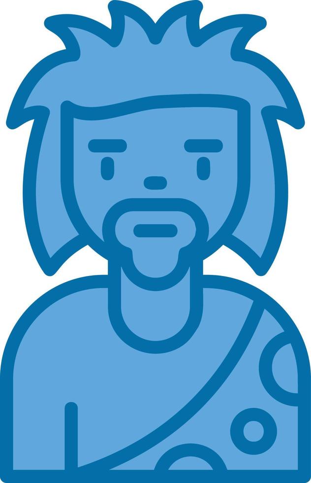 Stone Man Vector Icon Design