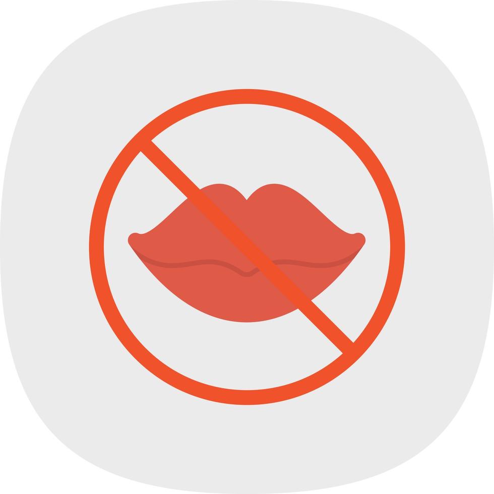 No Speak Vector Icon Design