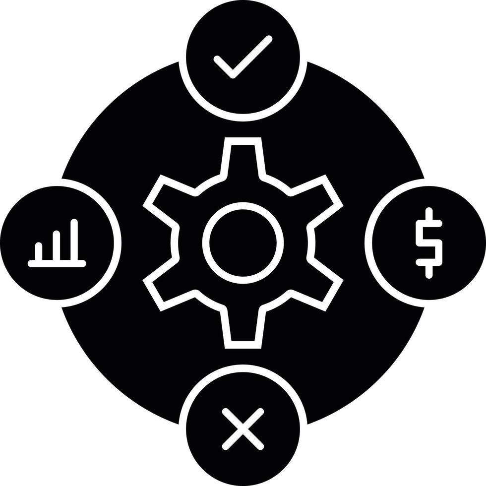 Impact Glyph Icon vector