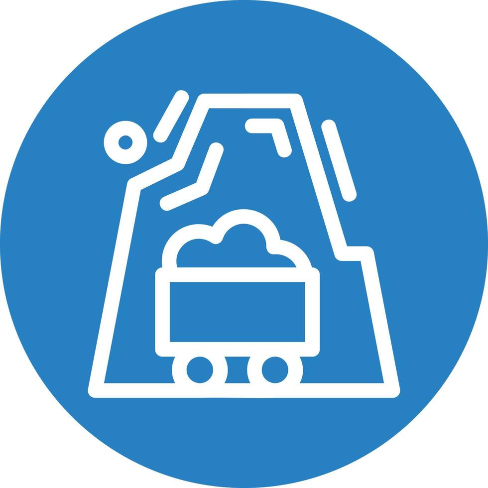 Desert Mine Filled Icon vector