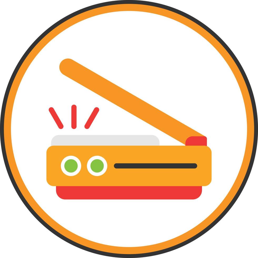 3d Scanner Vector Icon Design